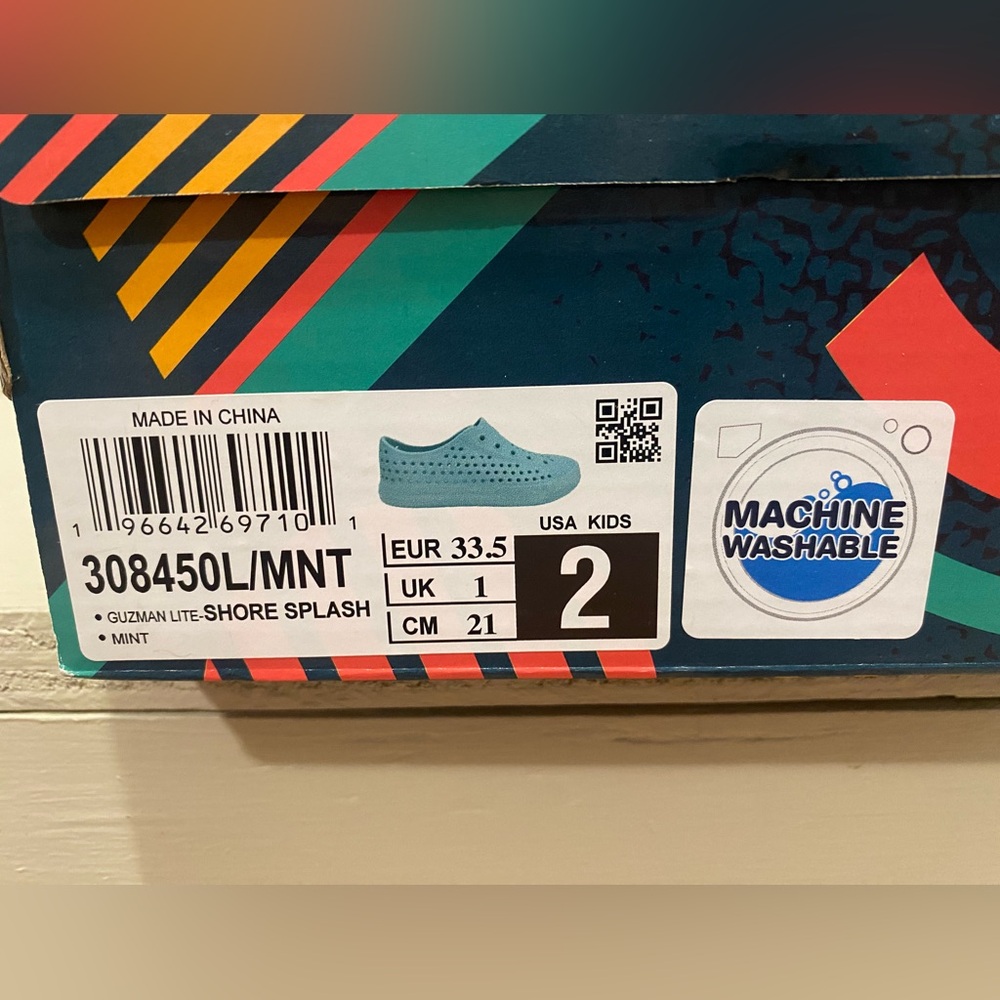 Skechers Shore Splash Kids Mint Shoes - Picture 2 of 5